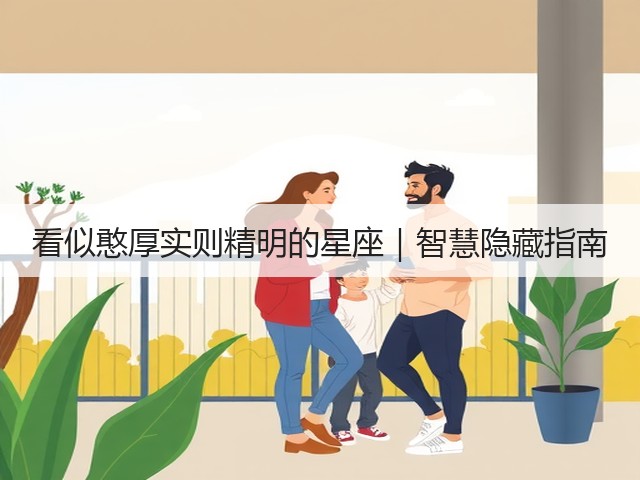 看似憨厚实则精明的星座|智慧隐藏指南(图2) 看似憨厚实则精明的星座|智慧隐藏指南(图2)