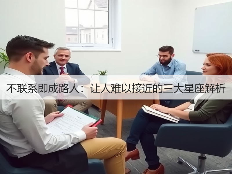 不联系即成路人：让人难以接近的三大星座解析