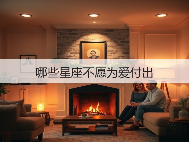 哪些星座不愿为爱付出(图3) 哪些星座不愿为爱付出(图3)