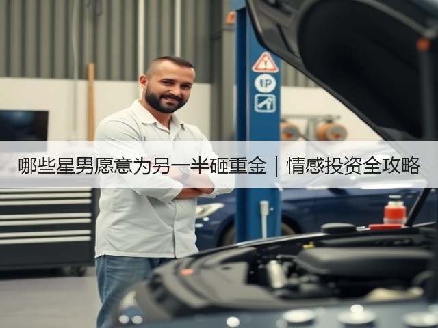 哪些星男愿意为另一半砸重金｜情感投资全攻略(图1)