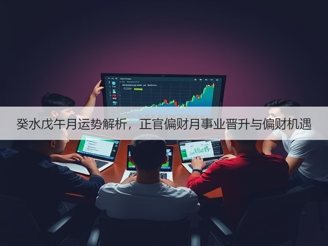 癸水戊午月运势解析,正官偏财月事业晋升与偏财机遇(图1) 癸水戊午月运势解析,正官偏财月事业晋升与偏财机遇(图1)