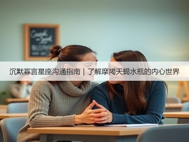 沉默寡言星座沟通指南|了解摩羯天蝎水瓶的内心世界(图2) 沉默寡言星座沟通指南|了解摩羯天蝎水瓶的内心世界(图2)