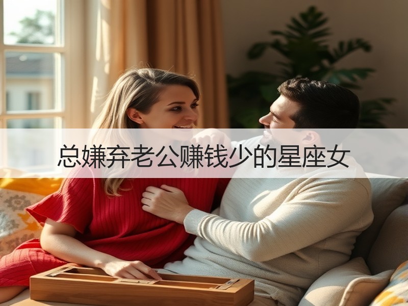 总嫌弃老公赚钱少的星座女