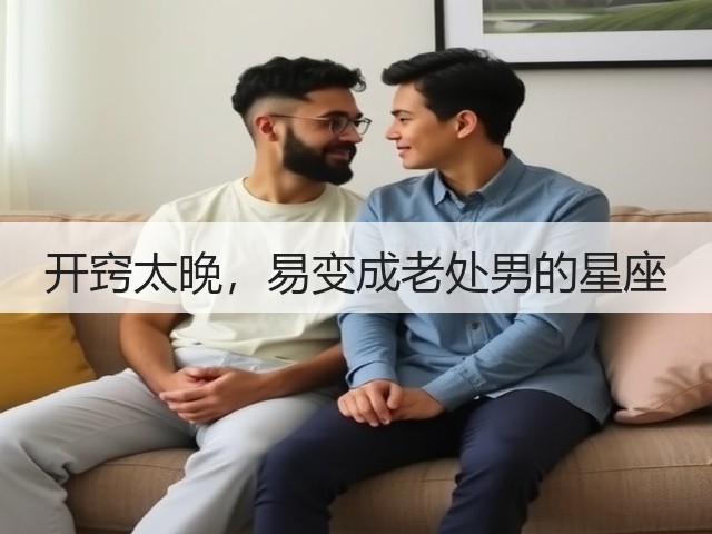 开窍太晚，易变成老处男的星座(图2)
