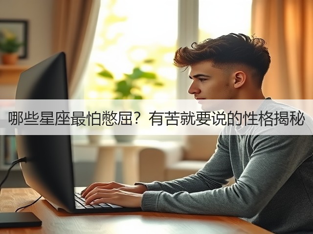 哪些星座最怕憋屈?有苦就要说的性格揭秘(图2) 哪些星座最怕憋屈?有苦就要说的性格揭秘(图2)
