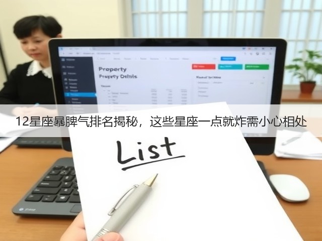 12星座暴脾气排名揭秘，这些星座一点就炸需小心相处(图1)