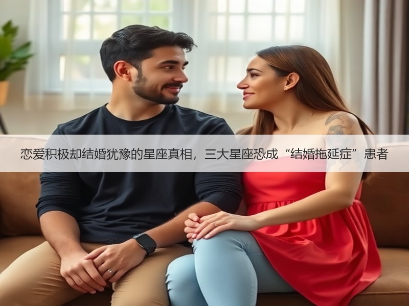 恋爱积极却结婚犹豫的星座真相，三大星座恐成“结婚拖延症”患者