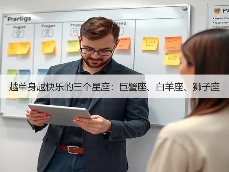 越单身越快乐的三个星座：巨蟹座、白羊座、狮子座
