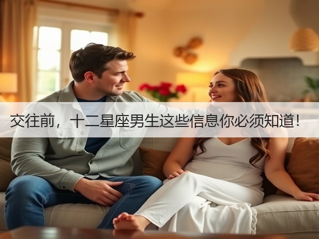 交往前，十二星座男生这些信息你必须知道！(图1)