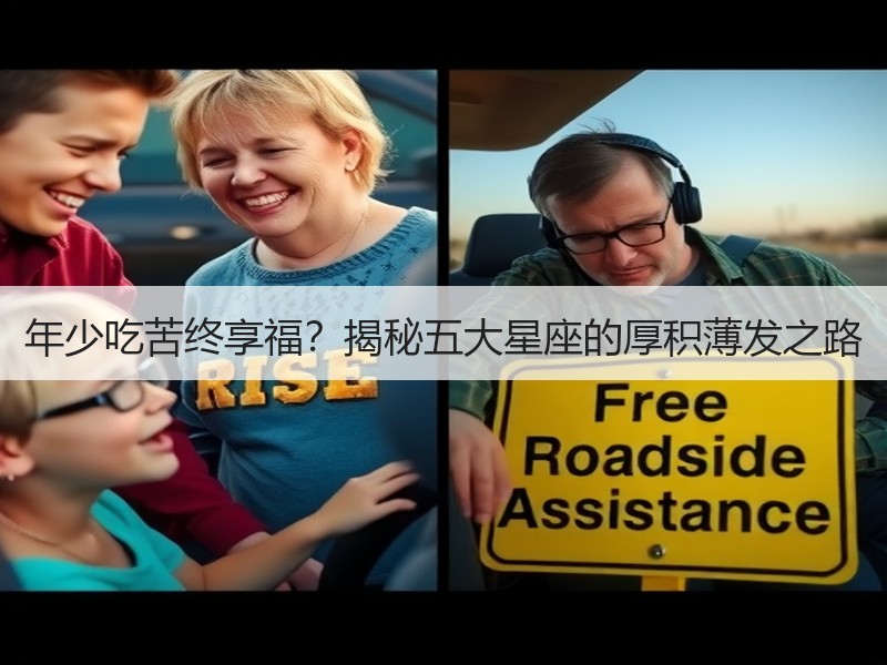 年少吃苦终享福？揭秘五大星座的厚积薄发之路