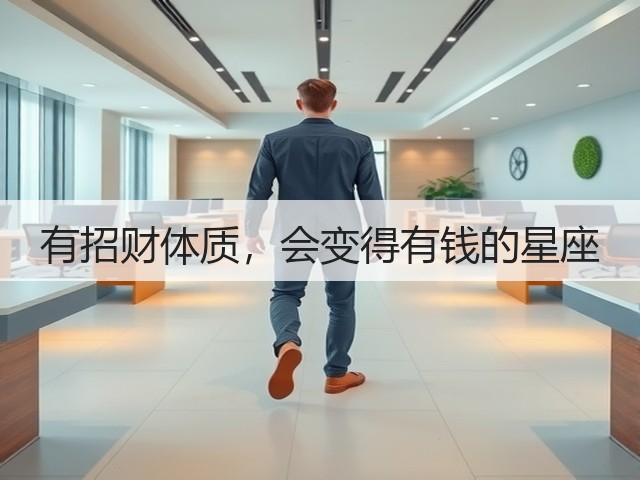 有招财体质，会变得有钱的星座(图1)