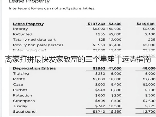 离家打拼最快发家致富的三个星座|运势指南(图3) 离家打拼最快发家致富的三个星座|运势指南(图3)