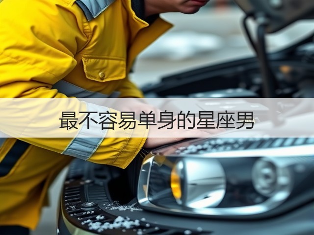 最不容易单身的星座男(图1) 最不容易单身的星座男(图1)