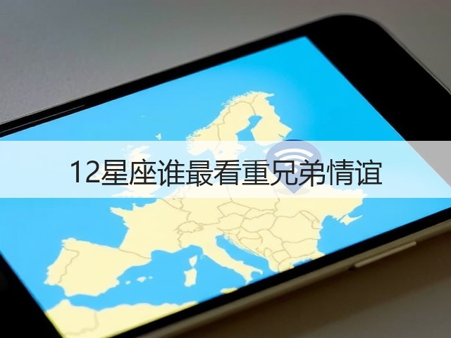 12星座谁最看重兄弟情谊(图2)