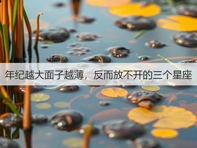 年纪越大面子越薄,反而放不开的三个星座(图1) 年纪越大面子越薄,反而放不开的三个星座(图1)