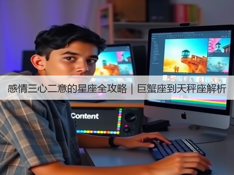 感情三心二意的星座全攻略｜巨蟹座到天秤座解析