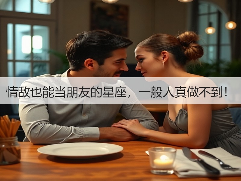 情敌也能当朋友的星座，一般人真做不到！