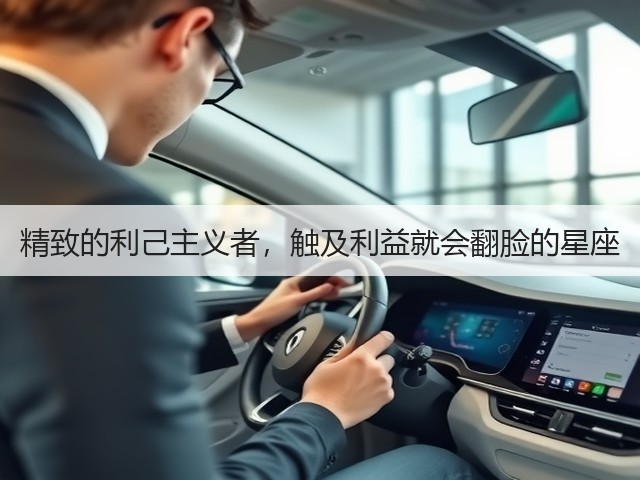 精致的利己主义者,触及利益就会翻脸的星座(图3) 精致的利己主义者,触及利益就会翻脸的星座(图3)