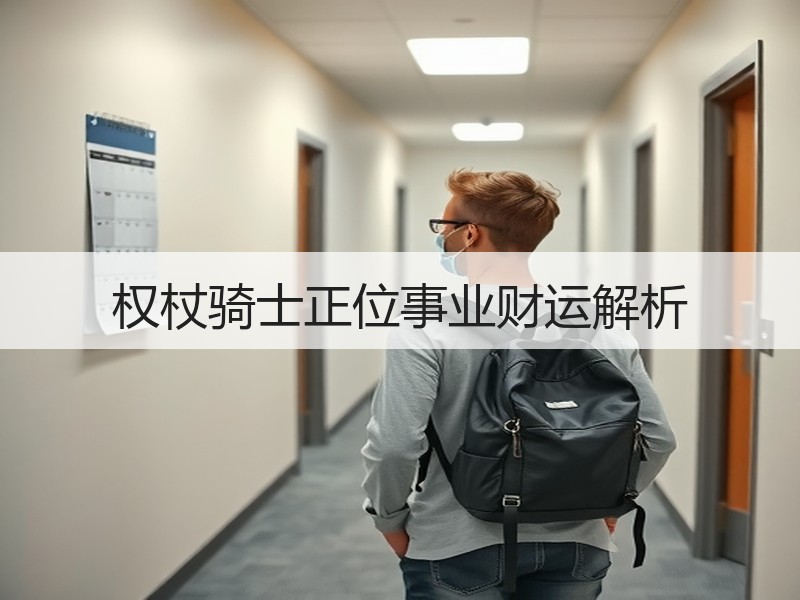 权杖骑士正位事业财运解析