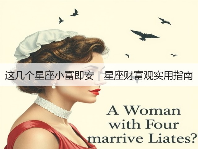 这几个星座小富即安|星座财富观实用指南(图2) 这几个星座小富即安|星座财富观实用指南(图2)
