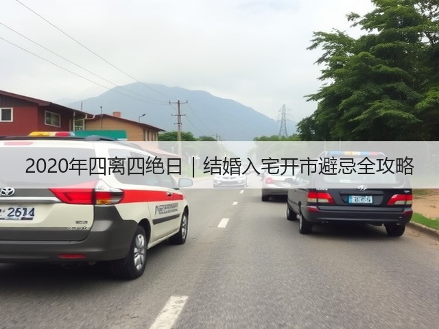 2020年四离四绝日｜结婚入宅开市避忌全攻略(图1)