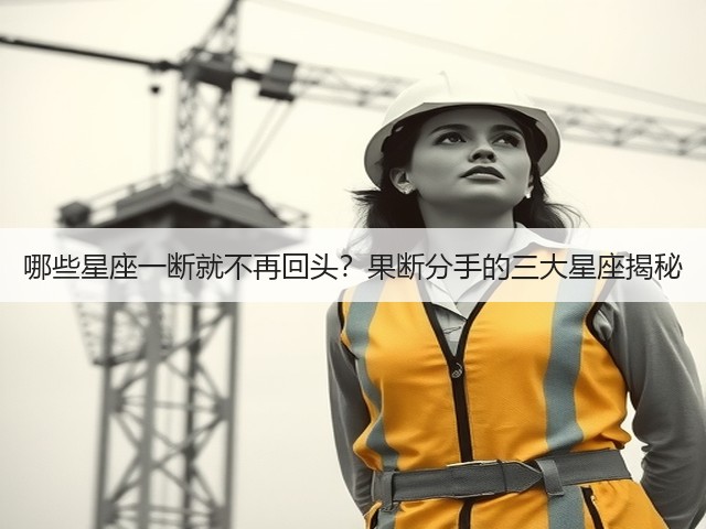 哪些星座一断就不再回头?果断分手的三大星座揭秘(图1) 哪些星座一断就不再回头?果断分手的三大星座揭秘(图1)