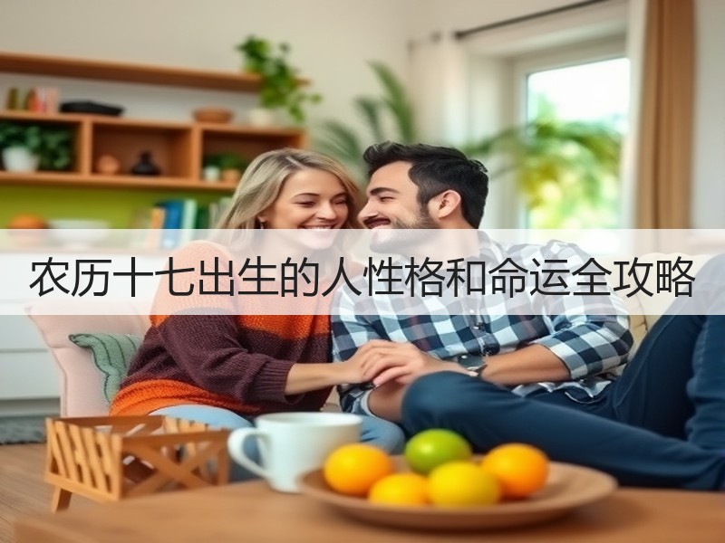 农历十七出生的人性格和命运全攻略