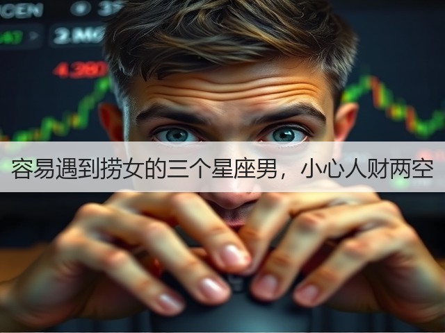 容易遇到捞女的三个星座男，小心人财两空(图1)