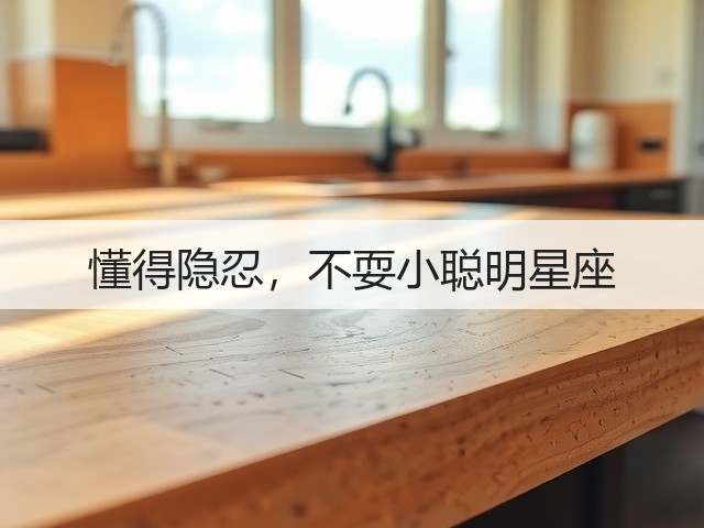 懂得隐忍,不耍小聪明星座(图1) 懂得隐忍,不耍小聪明星座(图1)