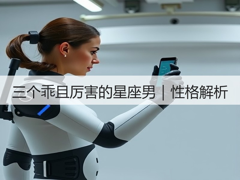 三个乖且厉害的星座男｜性格解析