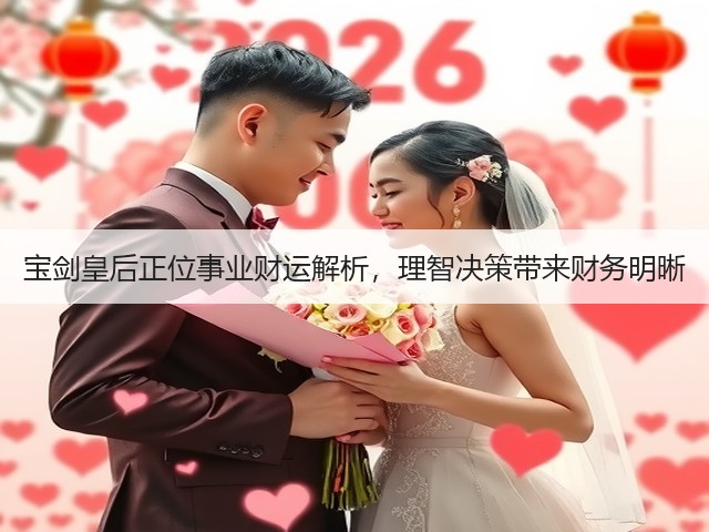 宝剑皇后正位事业财运解析，理智决策带来财务明晰(图1)