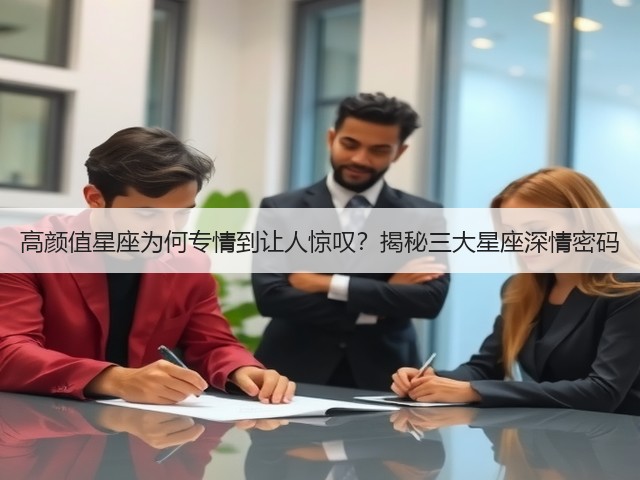 高颜值星座为何专情到让人惊叹？揭秘三大星座深情密码(图3)