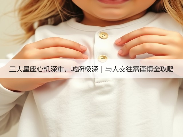三大星座心机深重，城府极深｜与人交往需谨慎全攻略(图2)
