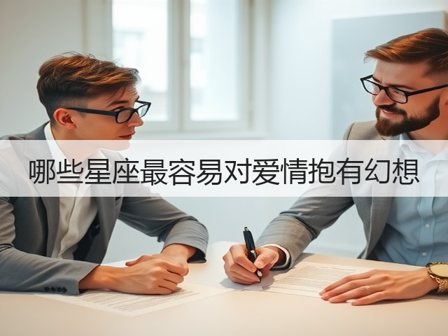 哪些星座最容易对爱情抱有幻想(图1) 哪些星座最容易对爱情抱有幻想(图1)