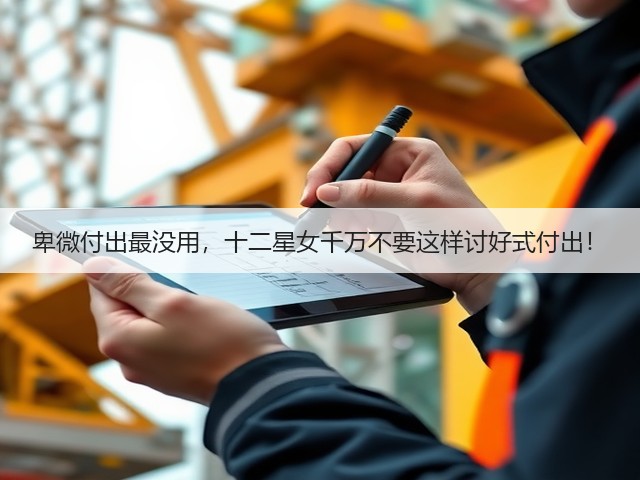 卑微付出最没用,十二星女千万不要这样讨好式付出!(图2) 卑微付出最没用,十二星女千万不要这样讨好式付出!(图2)