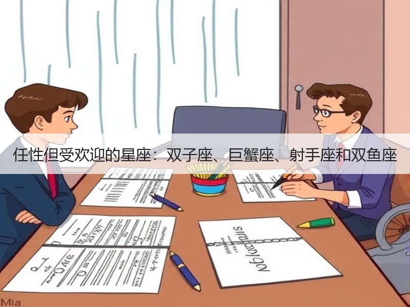 任性但受欢迎的星座：双子座、巨蟹座、射手座和双鱼座