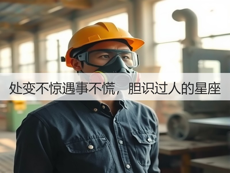处变不惊遇事不慌，胆识过人的星座