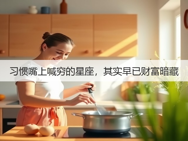 习惯嘴上喊穷的星座，其实早已财富暗藏(图3)