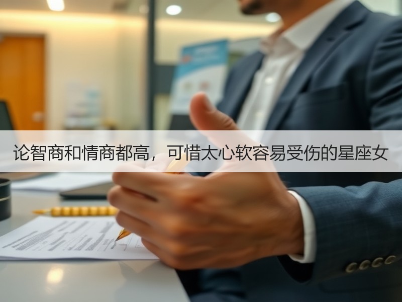 论智商和情商都高，可惜太心软容易受伤的星座女