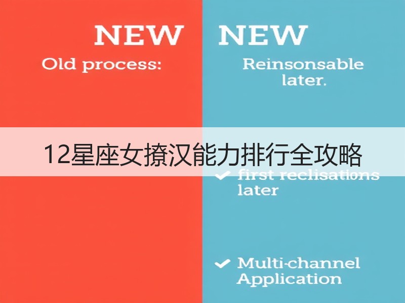12星座女撩汉能力排行全攻略