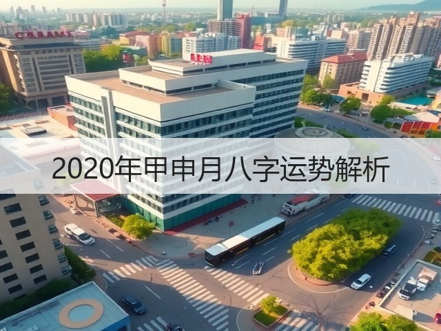 2020年甲申月八字运势解析(图3) 2020年甲申月八字运势解析(图3)