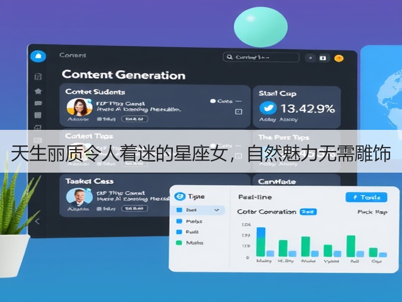 天生丽质令人着迷的星座女，自然魅力无需雕饰
