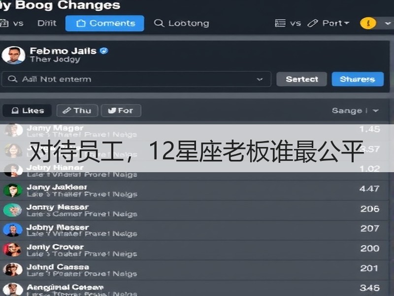 对待员工，12星座老板谁最公平