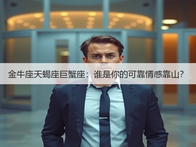 金牛座天蝎座巨蟹座:谁是你的可靠情感靠山?(图3) 金牛座天蝎座巨蟹座:谁是你的可靠情感靠山?(图3)