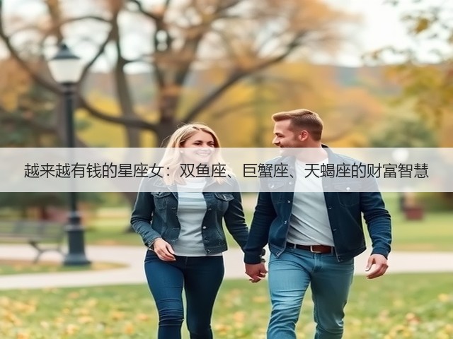 越来越有钱的星座女:双鱼座、巨蟹座、天蝎座的财富智慧(图3) 越来越有钱的星座女:双鱼座、巨蟹座、天蝎座的财富智慧(图3)