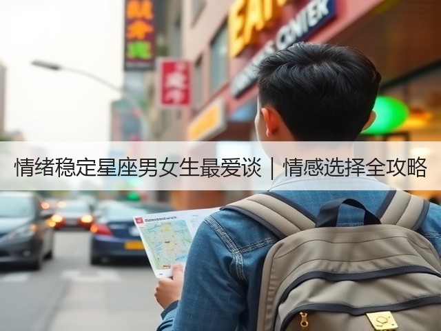 情绪稳定星座男女生最爱谈｜情感选择全攻略(图3)