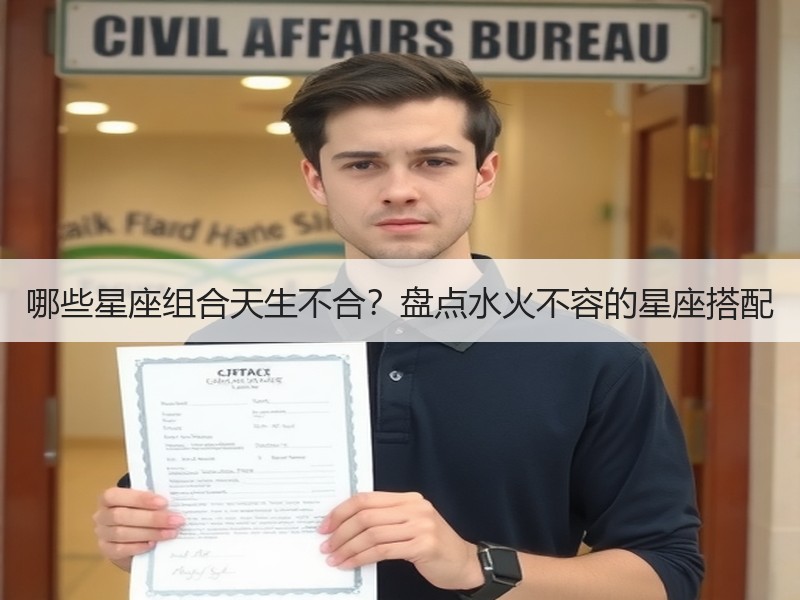 哪些星座组合天生不合？盘点水火不容的星座搭配