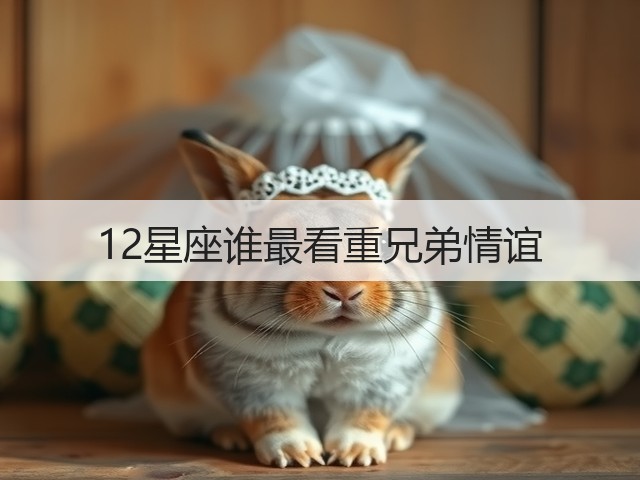 12星座谁最看重兄弟情谊(图2)