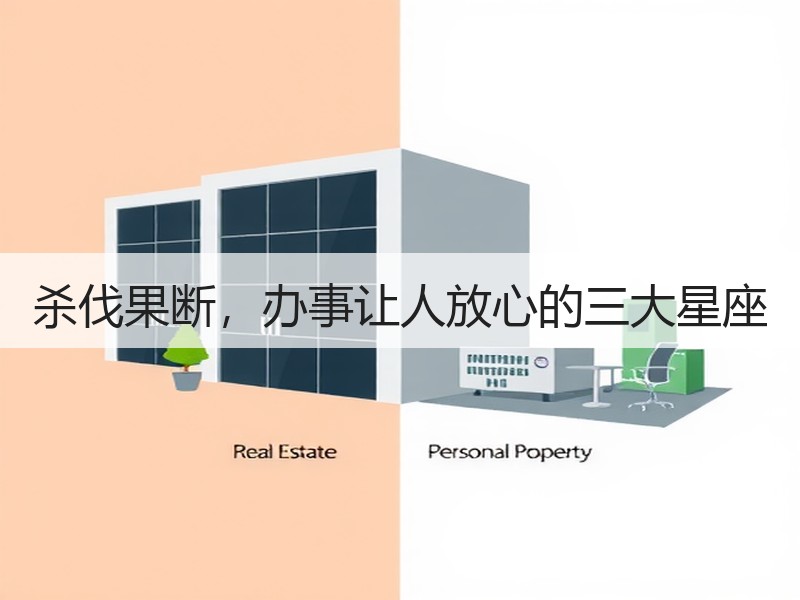 杀伐果断，办事让人放心的三大星座