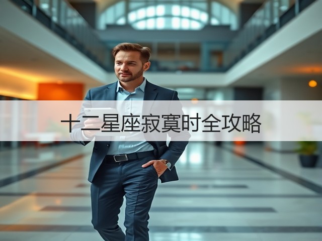 十二星座寂寞时全攻略(图2) 十二星座寂寞时全攻略(图2)